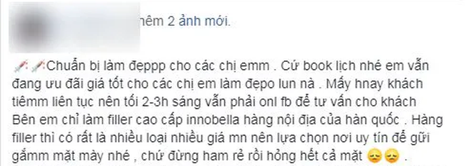 Hoại tử, mù mắt khi tiêm filler: Đừng đặt cược tính mạng vào tay các chuyên gia “tự phong” - 6 Hoại tử, mù mắt khi tiêm filler: Đừng đặt cược tính mạng vào tay các chuyên gia “tự phong” - 6