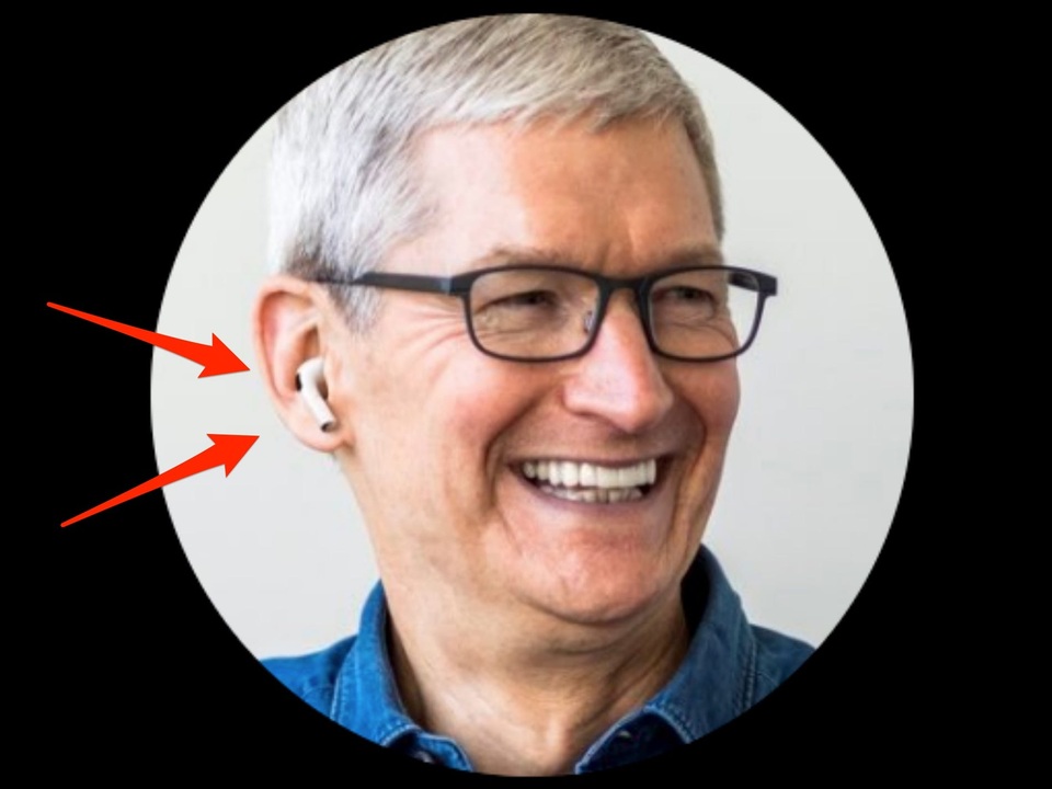 CEO Apple bị chế giễu vì sử dụng ảnh Photoshop để khoe tai nghe AirPods - 1 CEO Apple bị chế giễu vì sử dụng ảnh Photoshop để khoe tai nghe AirPods - 1