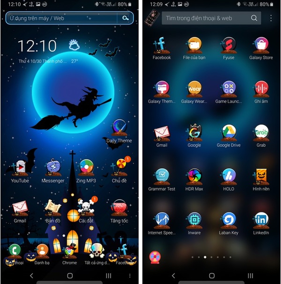 Bộ giao diện thú vị giúp “hóa trang” cho smartphone để đón Halloween - 4 Bộ giao diện thú vị giúp “hóa trang” cho smartphone để đón Halloween - 4