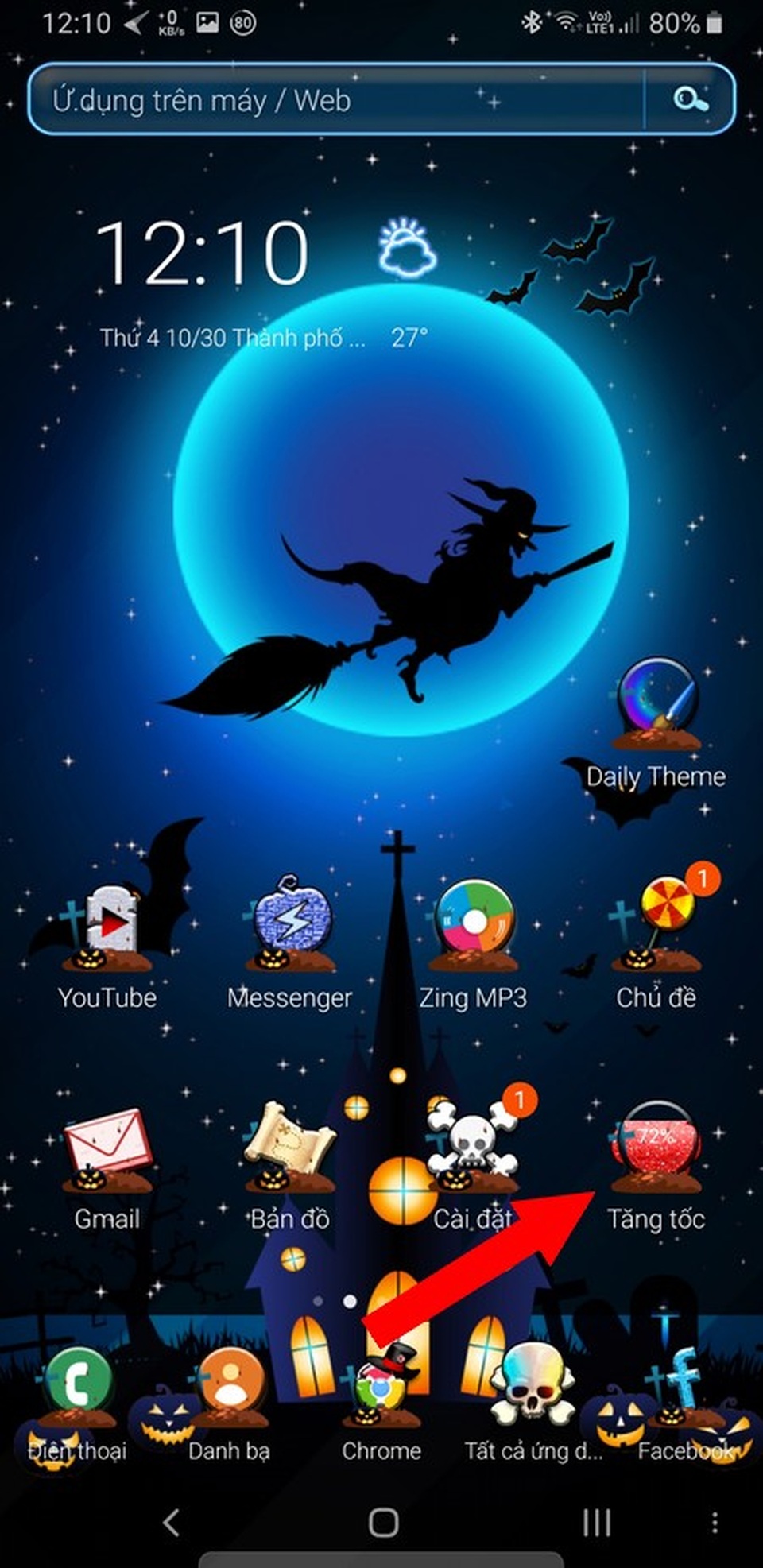 Bộ giao diện thú vị giúp “hóa trang” cho smartphone để đón Halloween - 5 Bộ giao diện thú vị giúp “hóa trang” cho smartphone để đón Halloween - 5