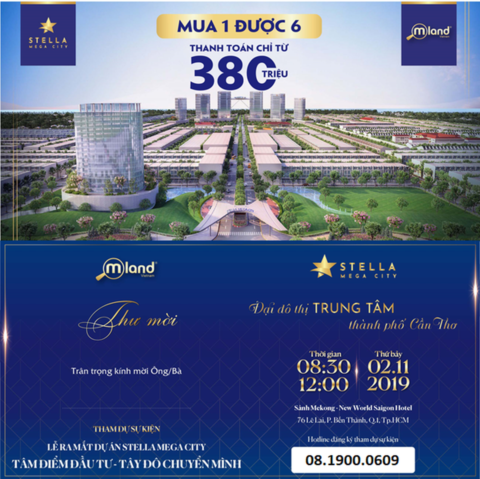 Sự kiện lễ ra mắt dự án Stella Mega City - Tâm điểm đầu tư - Tây đô chuyển mình - 1 Sự kiện lễ ra mắt dự án Stella Mega City - Tâm điểm đầu tư - Tây đô chuyển mình - 1