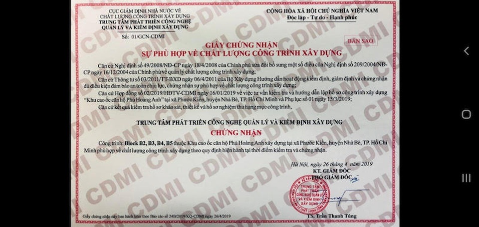 Chung cư The Park Residence công bố thông tin vụ cháy Block B3 - 3 Chung cư The Park Residence công bố thông tin vụ cháy Block B3 - 3