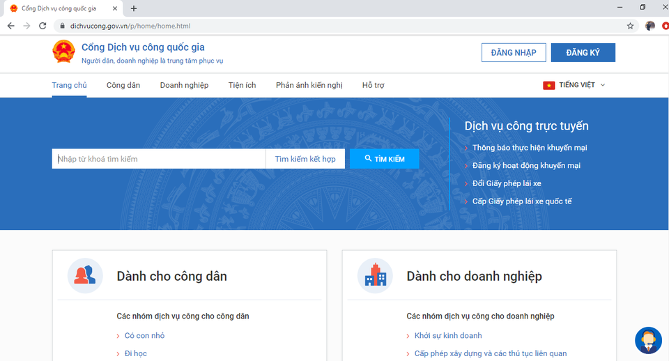 9 thủ tục hành chính người dân có thể thao tác trên mạng từ tháng 11 - 2 9 thủ tục hành chính người dân có thể thao tác trên mạng từ tháng 11 - 2
