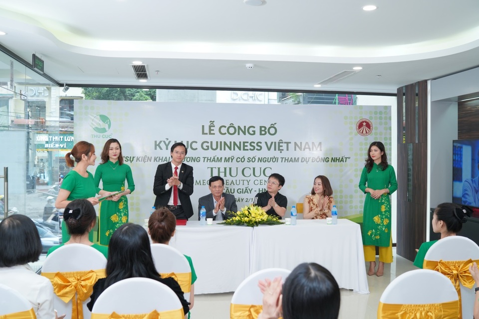 Hệ thống Thẩm mỹ Thu Cúc xác lập kỷ lục Guinness tại Việt Nam - 2 Hệ thống Thẩm mỹ Thu Cúc xác lập kỷ lục Guinness tại Việt Nam - 2