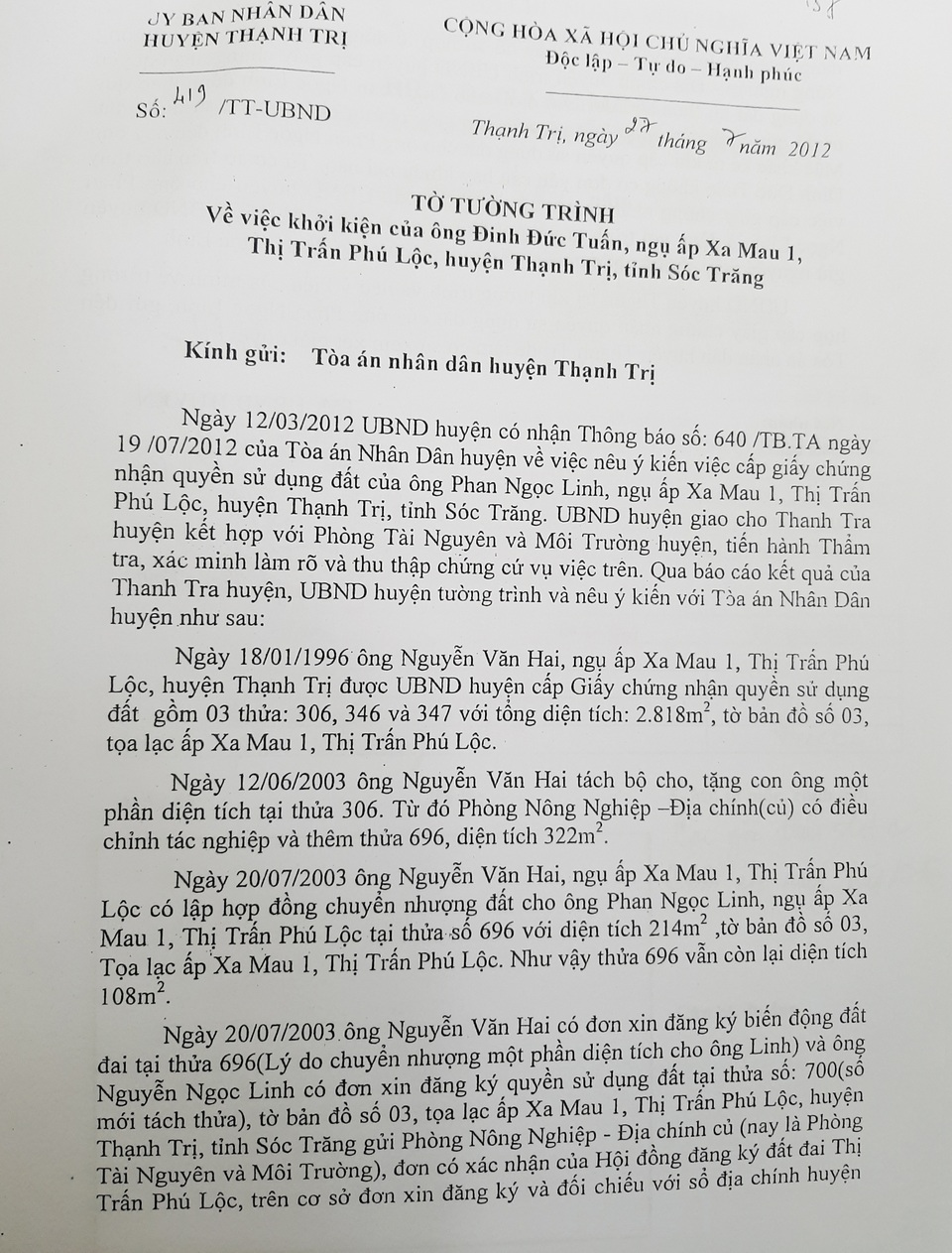 Vợ chồng cô giáo về hưu kêu cứu vì đầy đủ giấy tờ vẫn bị tòa xử mất đất - 2 Vợ chồng cô giáo về hưu kêu cứu vì đầy đủ giấy tờ vẫn bị tòa xử mất đất - 2