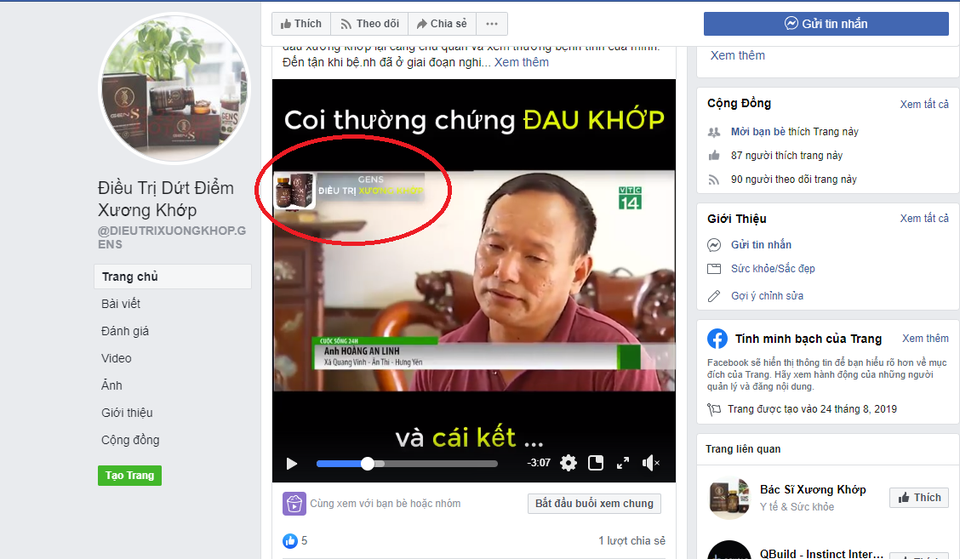Cảnh báo lợi dụng hình ảnh người bệnh quảng cáo sản phẩm xương khớp - 3 Cảnh báo lợi dụng hình ảnh người bệnh quảng cáo sản phẩm xương khớp - 3