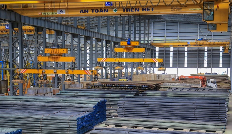 Sản lượng thép xây dựng Hòa Phát tăng 12,5% so với cùng kỳ - 1 Sản lượng thép xây dựng Hòa Phát tăng 12,5% so với cùng kỳ - 1