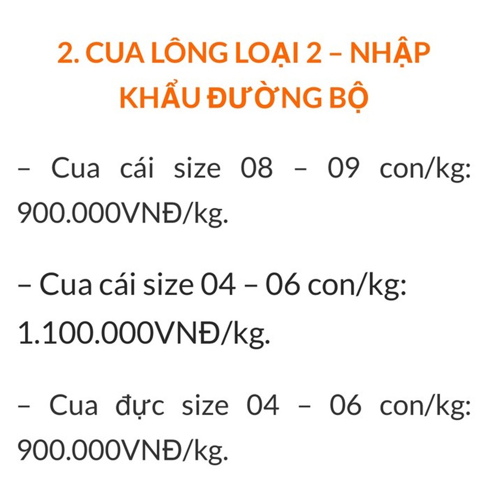 Nghe tin cua lông Trung Quốc 45.000 đồng/con, dân đổ xô tìm mua mới ngã ngửa - 3 Nghe tin cua lông Trung Quốc 45.000 đồng/con, dân đổ xô tìm mua mới ngã ngửa - 3