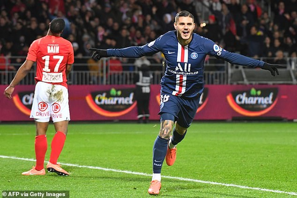 Icardi tỏa sáng, PSG xây chắc ngôi đầu bảng Ligue 1 - 4 Icardi tỏa sáng, PSG xây chắc ngôi đầu bảng Ligue 1 - 4