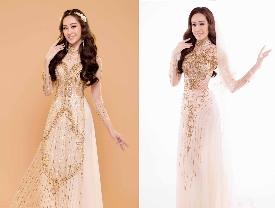 Anika Trinh Trinh duyên dáng với áo dài - 2