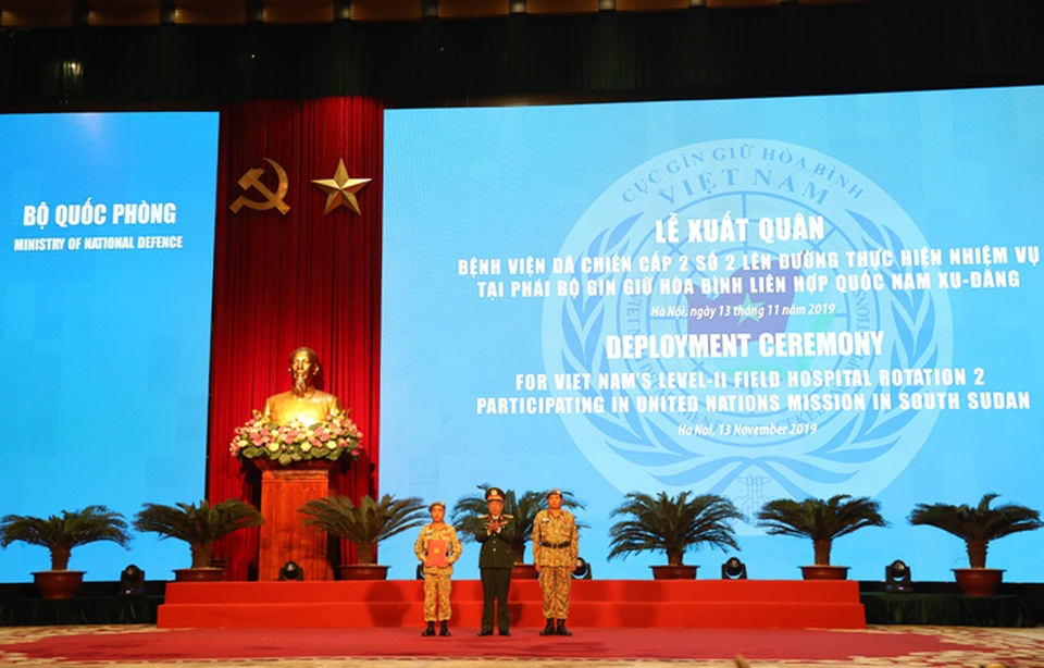 63 cán bộ bệnh viện dã chiến lên đường làm nhiệm vụ gìn giữ hòa bình quốc tế - 2