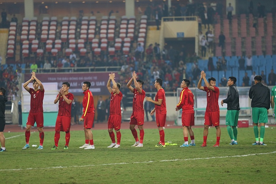 Vì sao HLV Park Hang Seo không cho cầu thủ ăn mừng sau trận thắng UAE - 1 Vì sao HLV Park Hang Seo không cho cầu thủ ăn mừng sau trận thắng UAE - 1