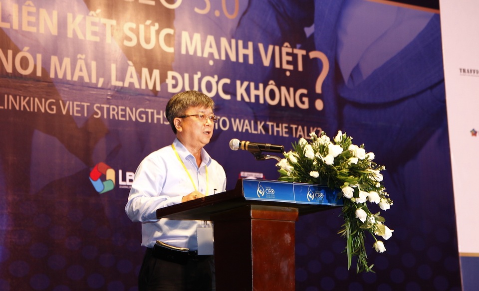 Luật sư Trương Trọng Nghĩa cho rằng các doanh nghiệp Việt muốn vươn ra biển lớn phải biết liên kết một cách nghiêm túc và lan toả sức mạnh trong mọi hoạt động kinh doanh