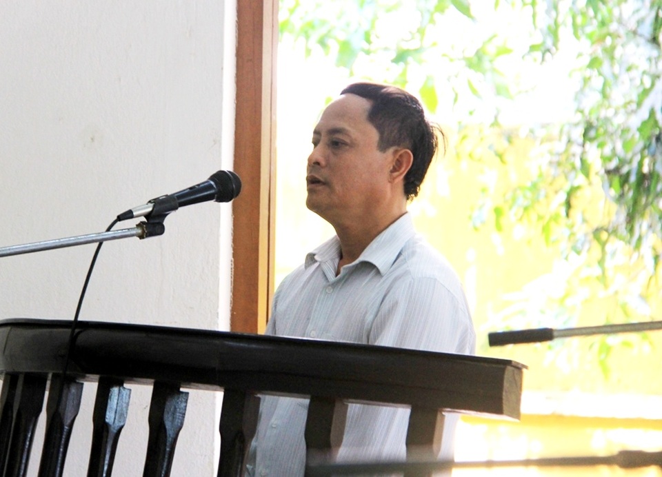 Bị cáo Xuân tại phiên tòa ngày 23/9