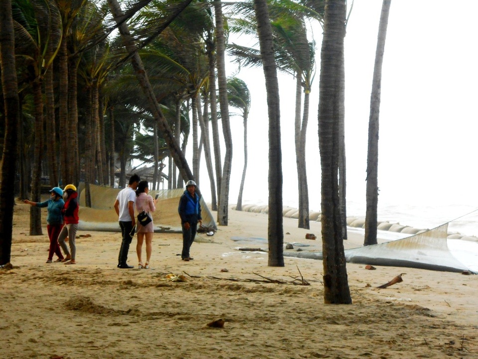 Bãi biển Cửa Đại tiếp tục sạt lở nặng - 14