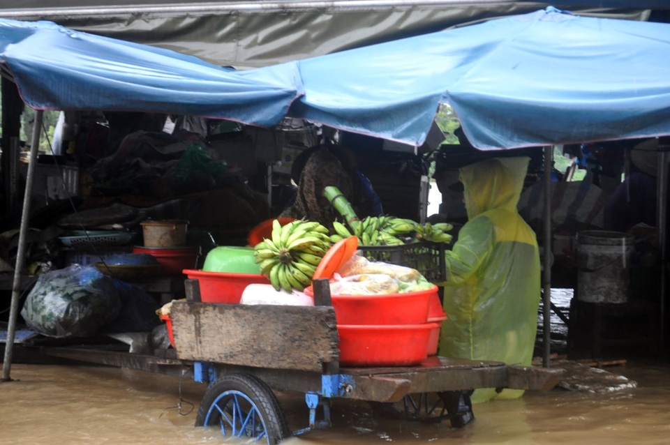 Người dân liều mình vượt dòng nước lũ dâng cao bất thường - 8