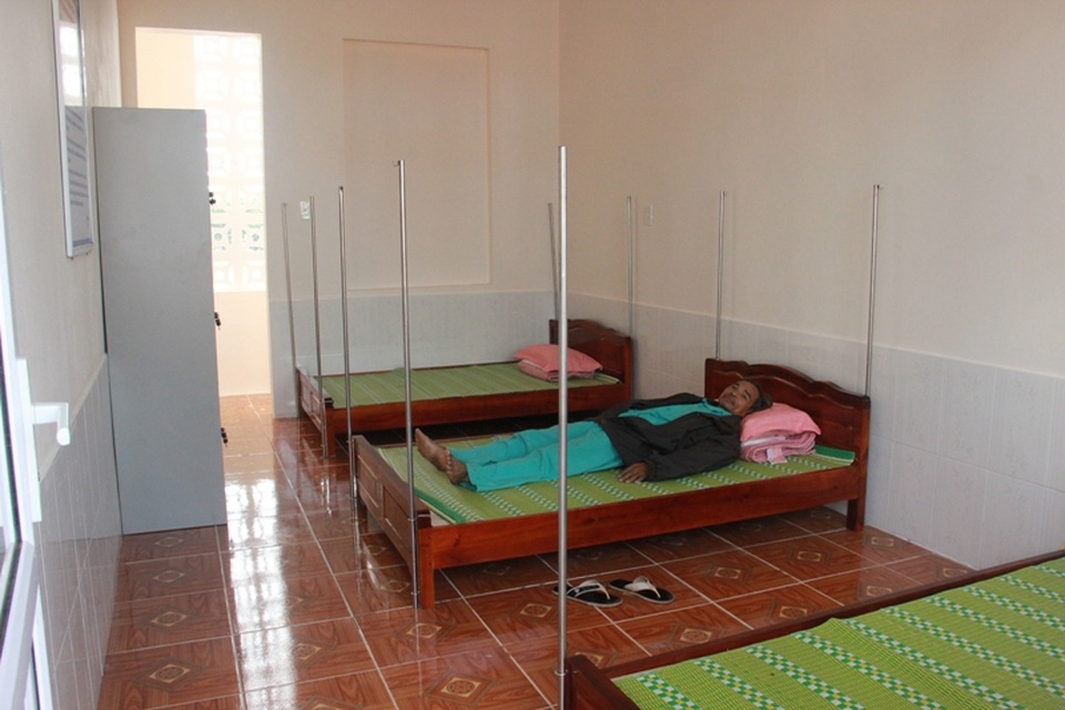 Phòng nghỉ thoáng mát, sạch sẽ