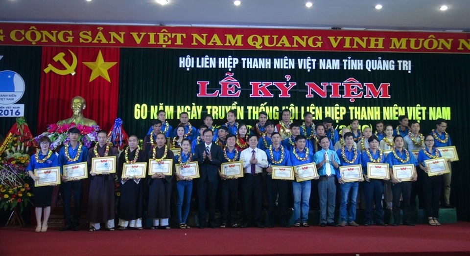 
60 gương mặt thanh niên tiêu biểu được tuyên dương
