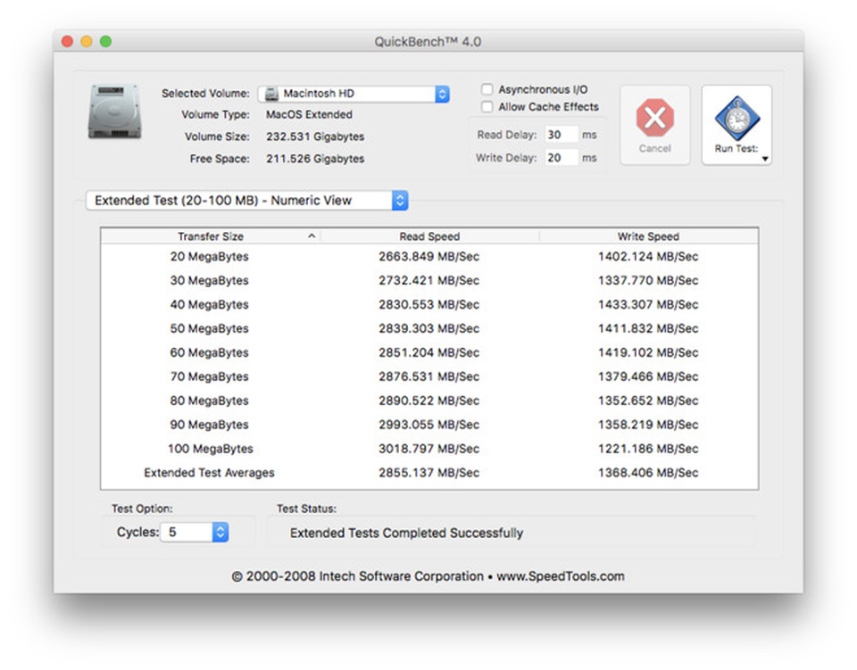 Ổ cứng SSD trên MacBook Pro có tốc độ nhanh nhất thế giới - 2 Điểm benchmark ghi nhận tốc độ vượt trội của ổ cứng SSD trên MacBook Pro 2016