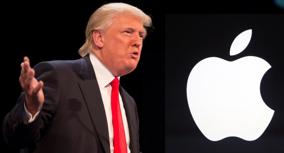 Dân công nghệ sẽ bầu cho bà Hillary Clinton? - 2 Ông Trump từng có nhiều tuyên bố không có lợi nhắm vào Apple