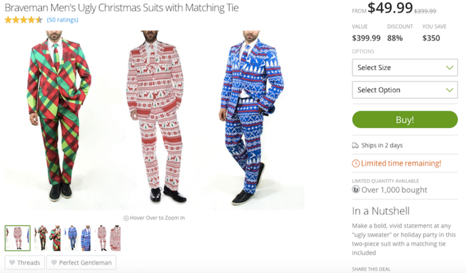 Bật cười với những khuyến mại tệ hại và lạ đời ngày Black Friday - 2
Mức giảm giá vô cùng sốc lên tới 88%, nhưng lại áp dụng cho mặt hàng mà có lẽ sẽ chẳng có ai dám mua cho mình.