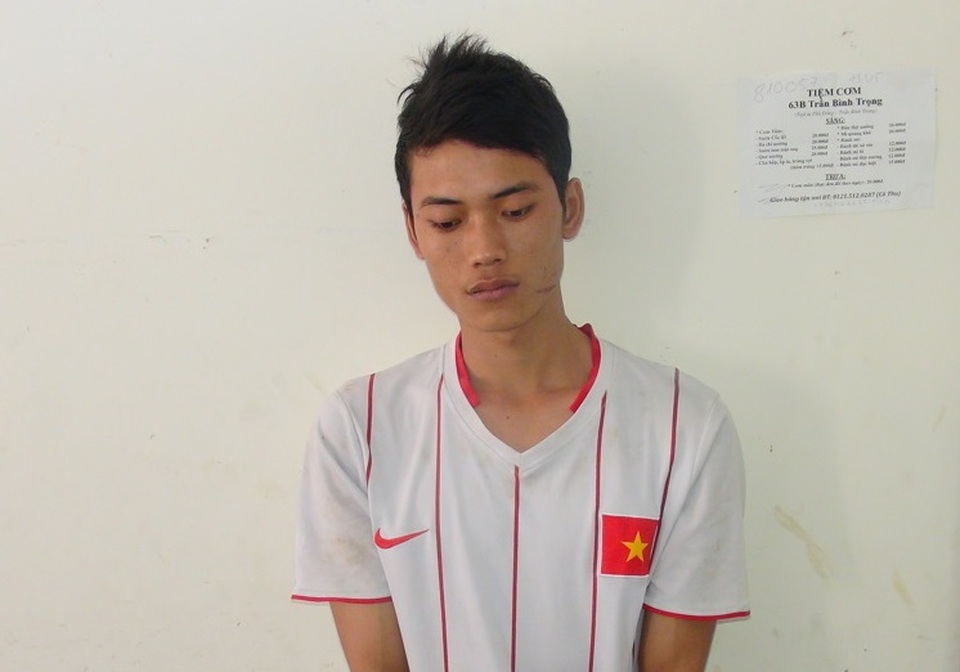 Đối tượng Lê Văn Hiếu tại cơ quan điều tra