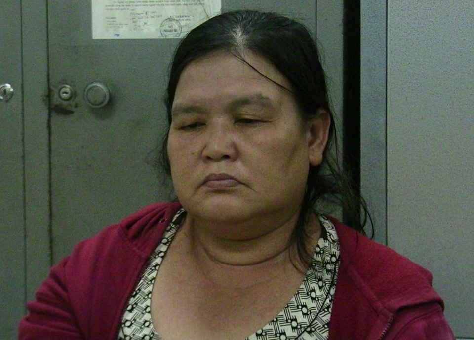 Nguyễn Thị Loan tại cơ quan điều tra Công an TP Nha Trang