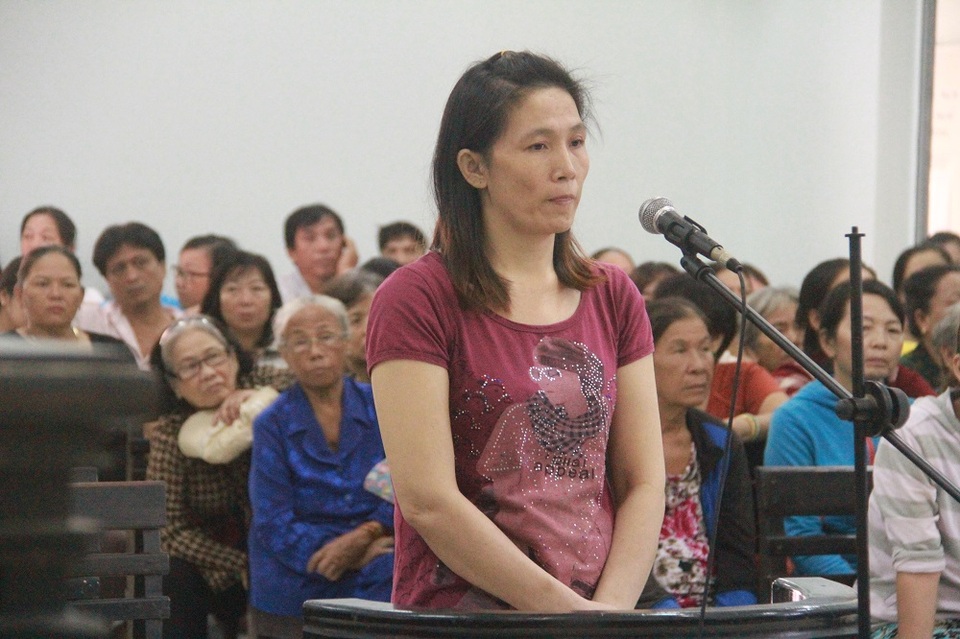 Bị cáo Nguyễn Lê Phương Nhi tại phiên tòa sơ thẩm