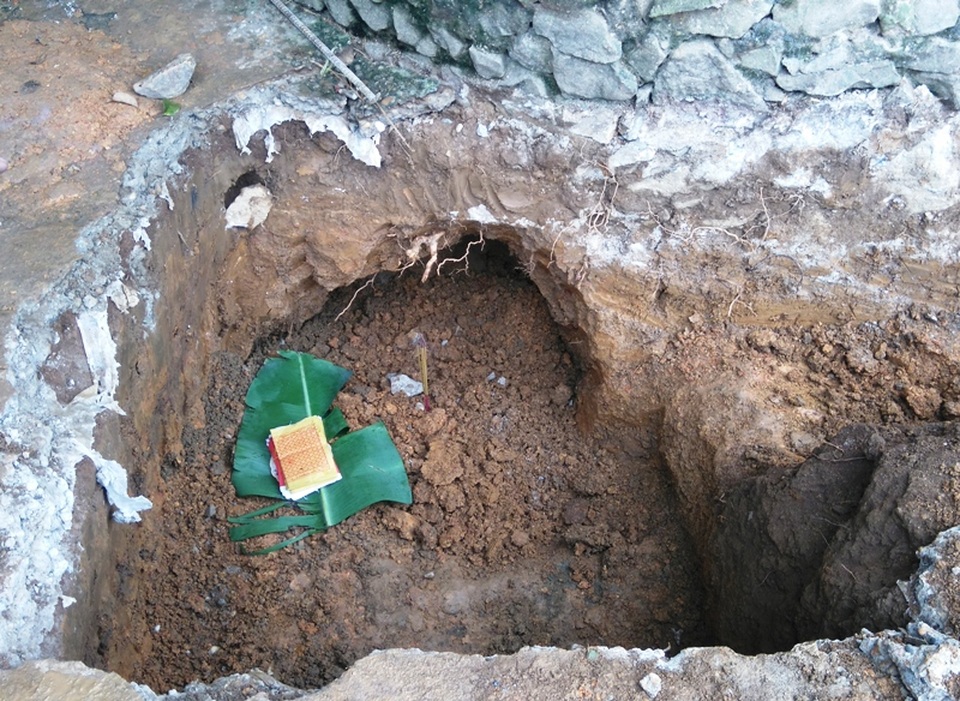 Vị trí phát hiện chiếc trống đồng