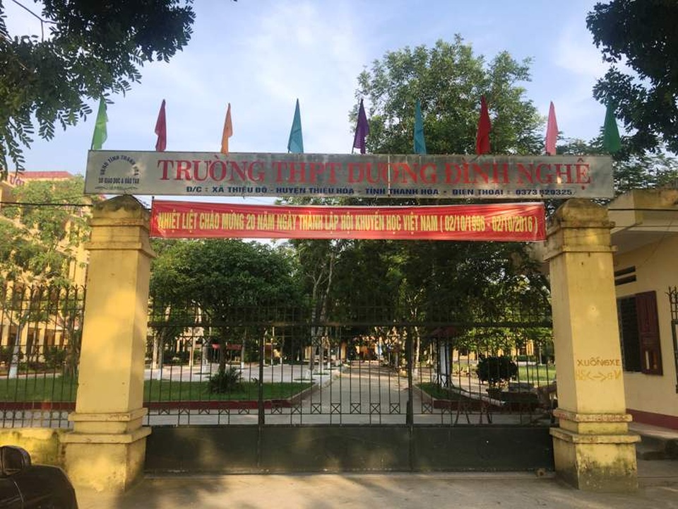 
Trường THPT Dương Đình Nghệ - nơi có nữ sinh tham gia vụ đánh nhau.
