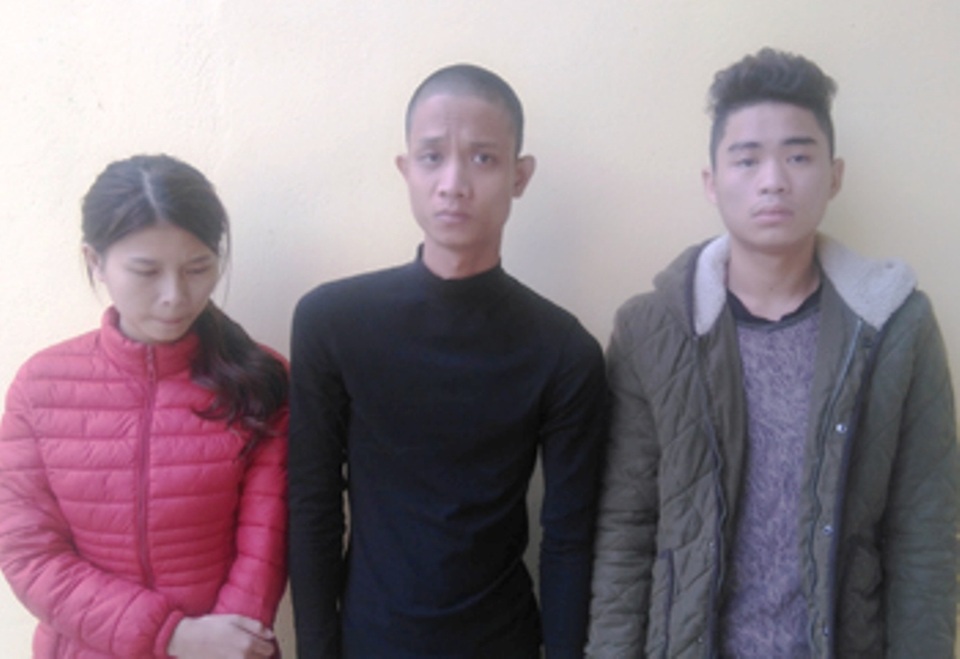 Các đối tượng sử dụng ma túy bị bắt quả tang