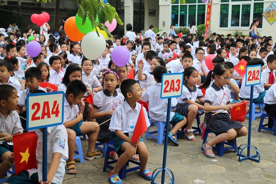 Các em học sinh khối 2.