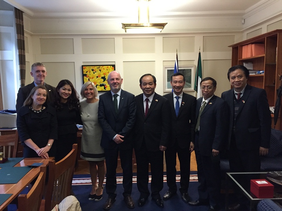 Hình ảnh về buổi làm việc của đoàn đại biểu hai nước.