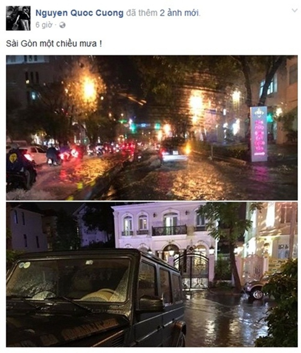 Sao Việt - người “gặp hạn” trước khi thi, người lên ngôi nhan sắc quốc tế - 8 Đi xe sang, ở biệt thự triệu đô nhưng Cường Đô-la cũng chịu chung số phận với nhiều sao Việt khác khi phải “lội sông” để về được đến nhà.