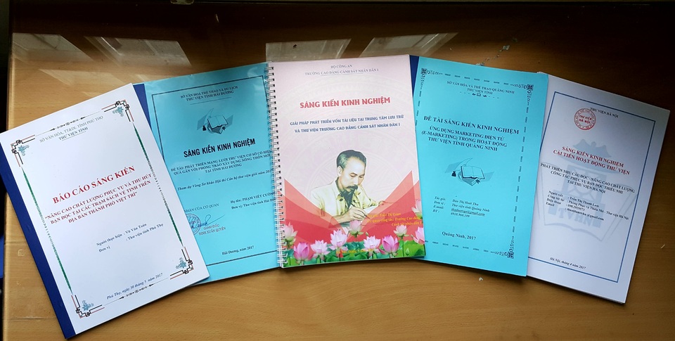 Sơ khảo Hội thi cán bộ thư viện giỏi - năm 2017 khu vực miền Bắc - 2 Hình ảnh một số sáng kiến của các thí sinh dự thi.