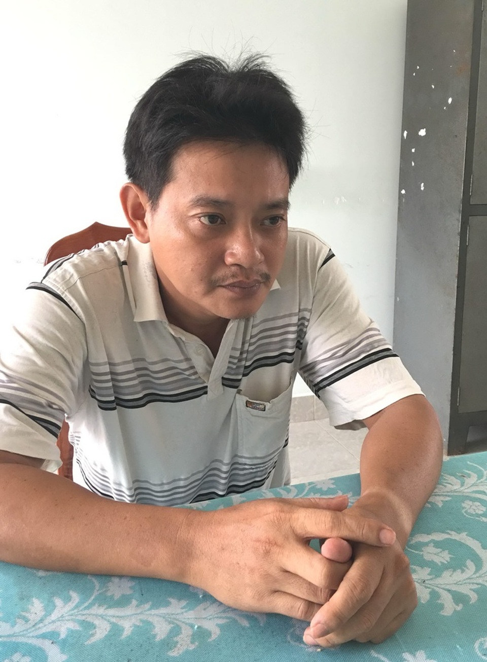 Đối tượng Nguyễn Hoàng Tuấn tại cơ quan điều tra