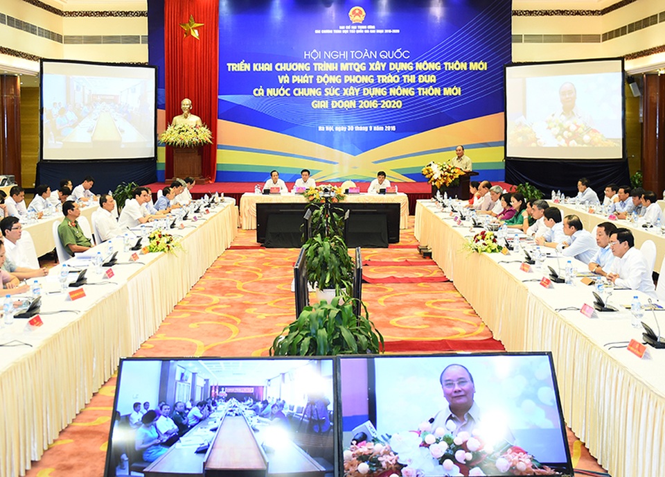 Thủ tướng: Tuyệt đối không để dân góp tiền nông thôn mới quá sức - 2 Hội nghị được tổ chức trực tuyến tới 63 tỉnh, thành cả nước.