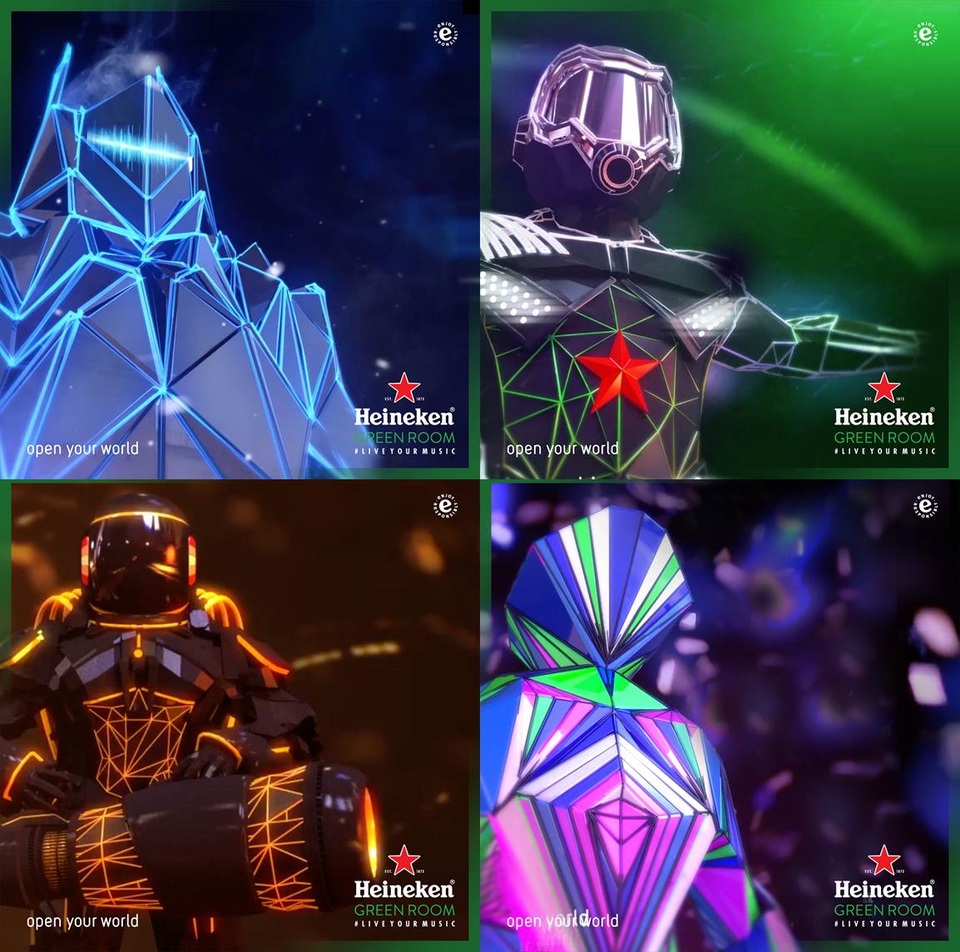 Check in mùa lễ hội 2016 - 1 Bốn “Siêu Robot” với những hiệu ứng mô phỏng cảm xúc đặc biệt của trải nghiệm “Chạm vào âm nhạc”