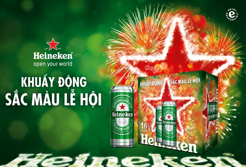 Check in mùa lễ hội 2016 - 4 Phiên bản thùng 16 lon cao Heineken mùa lễ hội