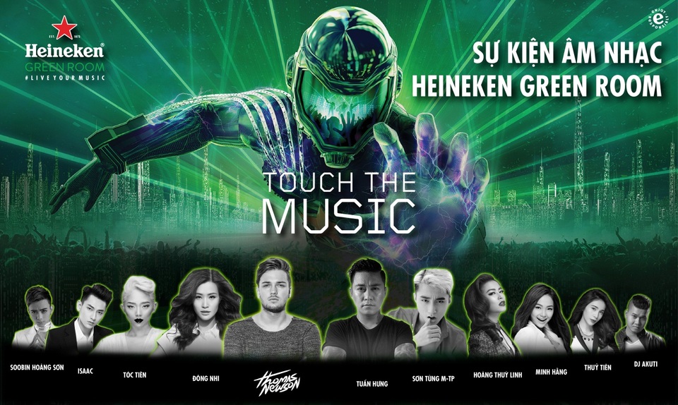 Khi nhạc EDM kết hợp cùng hiệu ứng xúc giác - 1 Với Heineken Green Room 2016, những chuẩn mực về trải nghiệm âm nhạc sẽ được nâng lên một tầm cao mới