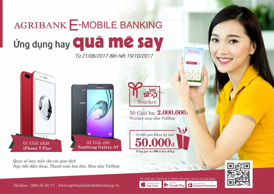 Trúng iPhone 7 Plus với Agribank E-Mobile Banking - 1 Trúng iPhone 7 Plus với Agribank E-Mobile Banking - 1