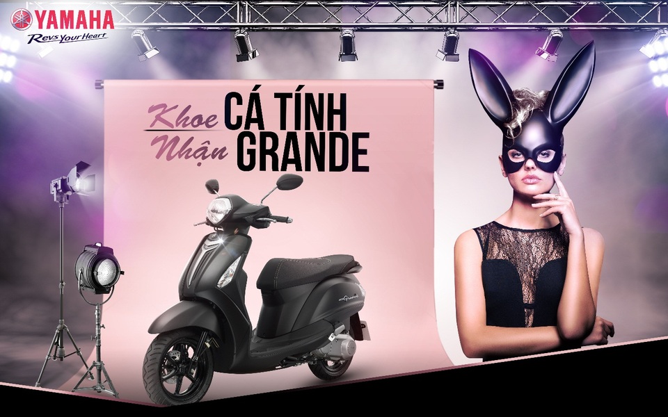 Cuộc thi ảnh cho bạn trẻ phong cách chào đón Ariana Grande - 4 Hãy tham gia cuộc thi ảnh “Khoe cá tính – Nhận Grande” để có cơ hội giành ngay chiếc xe Yamaha Grande