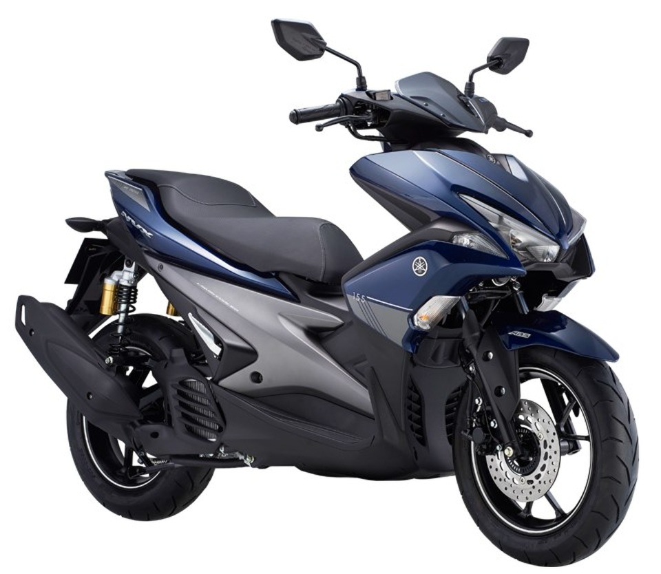 Yamaha NVX thêm loạt màu mới, được trang bị phuộc dầu, chắn bùn chính hãng - 3
NVX 155 màu xanh tím ánh kim, trang bị phanh ABS