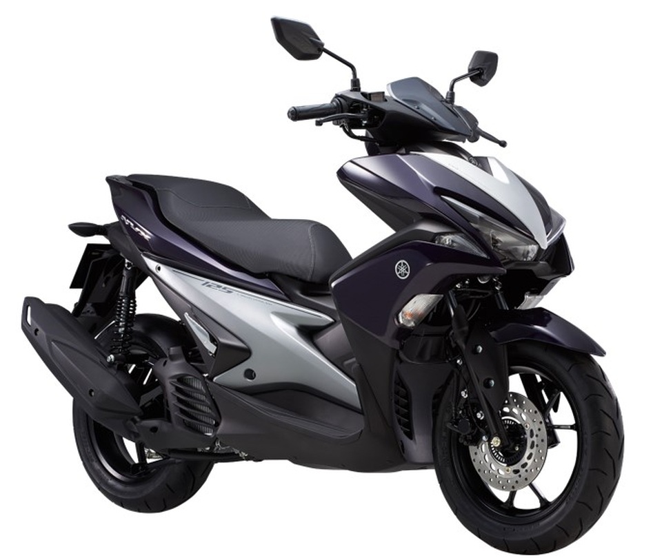 Yamaha NVX thêm loạt màu mới, được trang bị phuộc dầu, chắn bùn chính hãng - 4 NVX 125 tím xám ánh kim lần đầu tiên ra mắt