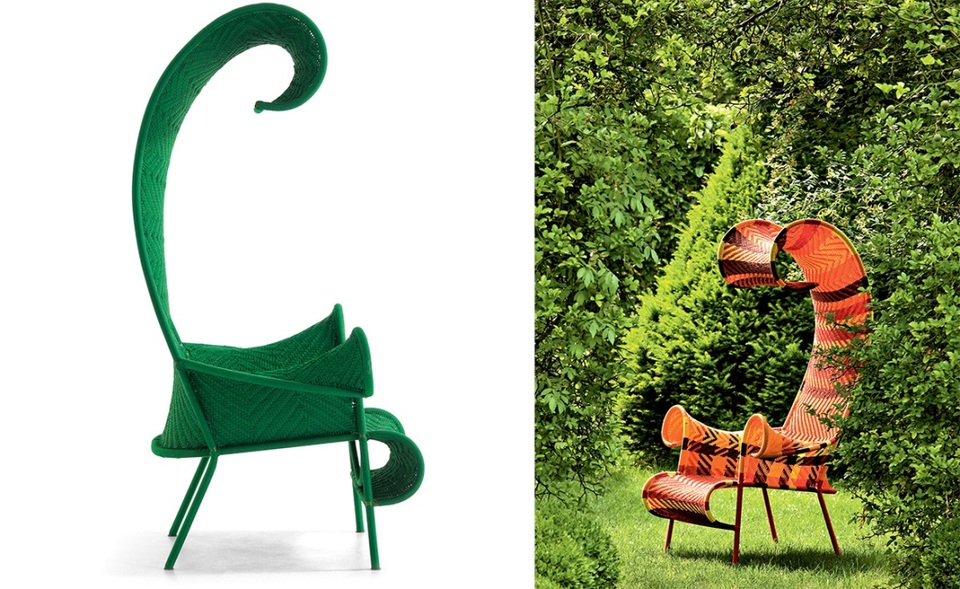 Gặp gỡ giám tuyển quyền lực thiết kế Ý Patrizia Moroso - 4 Hình: Ghế Shadowy được sản xuất thủ công với kỹ thuật đan lưới truyền thống