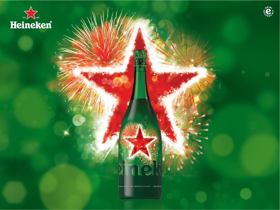 Heineken Magnum thiết kế như một chai sâm panh cho mùa lễ hội hoàn hảo