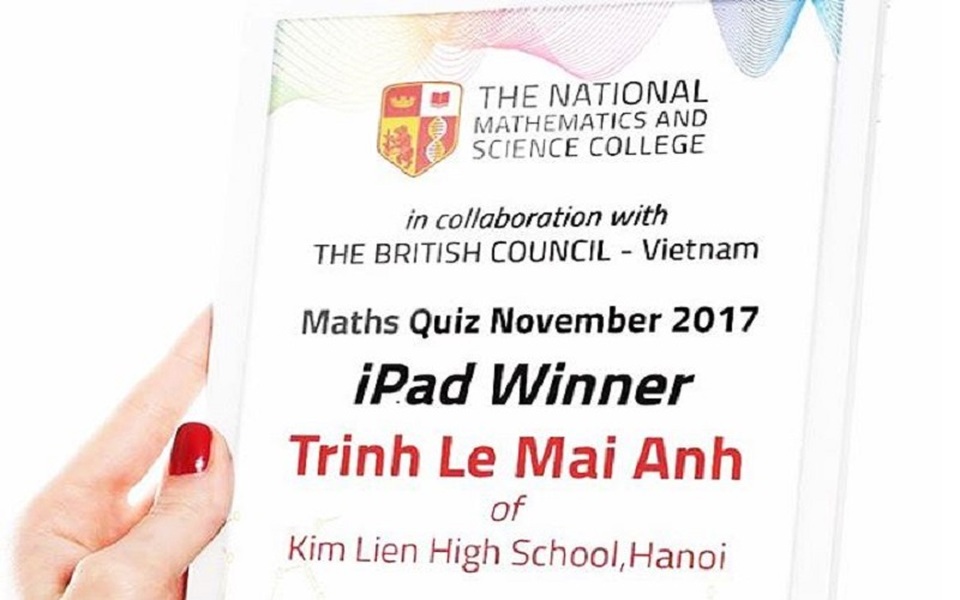 Giành học bổng 75% với The National Mathematics and Science College - 2 Giành học bổng 75% với The National Mathematics and Science College - 2