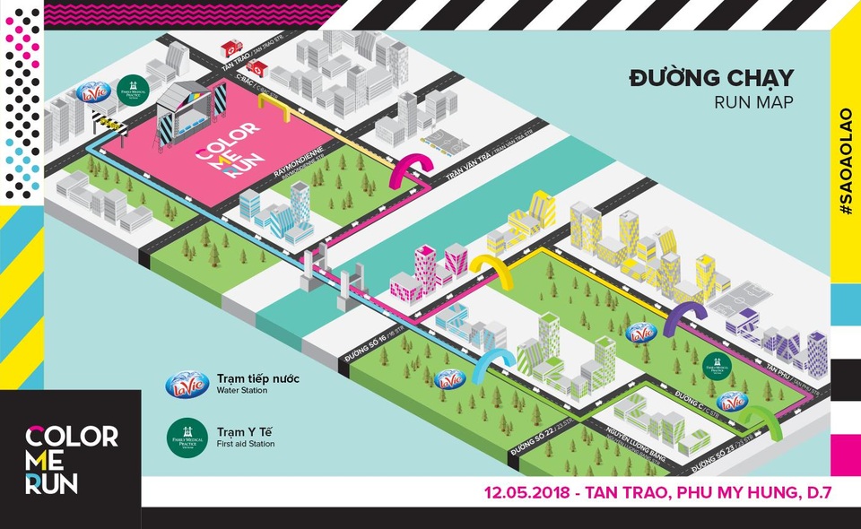 Hết lễ? Lo gì vì sắp đến Color Me Run rồi! - 5 Tất nhiên không một ai có thể bỏ qua trong đời Đường chạy Sắc màu huyền thoại. Đây là hình ảnh đầu tiên tiết lộ 5 trạm sắc màu khác nhau.