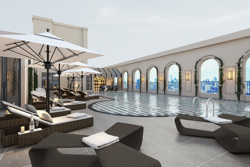 Đếm ngược ngày ra mắt dự án King Palace - Nơi các vị vua sống - 2 Bể bơi ngoài trời trên tầng thượng có tầm nhìn bao quát toàn cảnh Hà Nội
