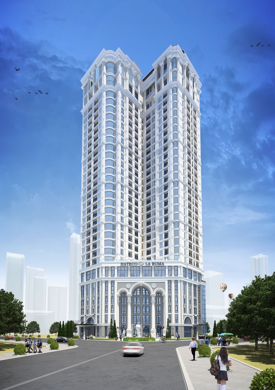 Tái hiện hoàn mỹ kiến trúc tân cổ điển giữa lòng Hà Nội - 2 Hateco Laroma tuyệt tác nghệ thuật kiến trúc Tân cổ điển giữa lòng thủ đô